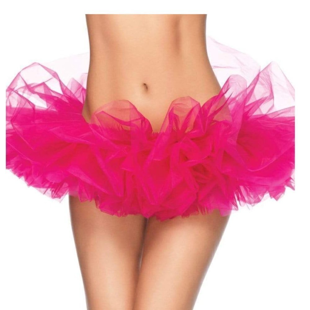 Leg Avenue Hot Pink Organza Layered Tulle Tutu